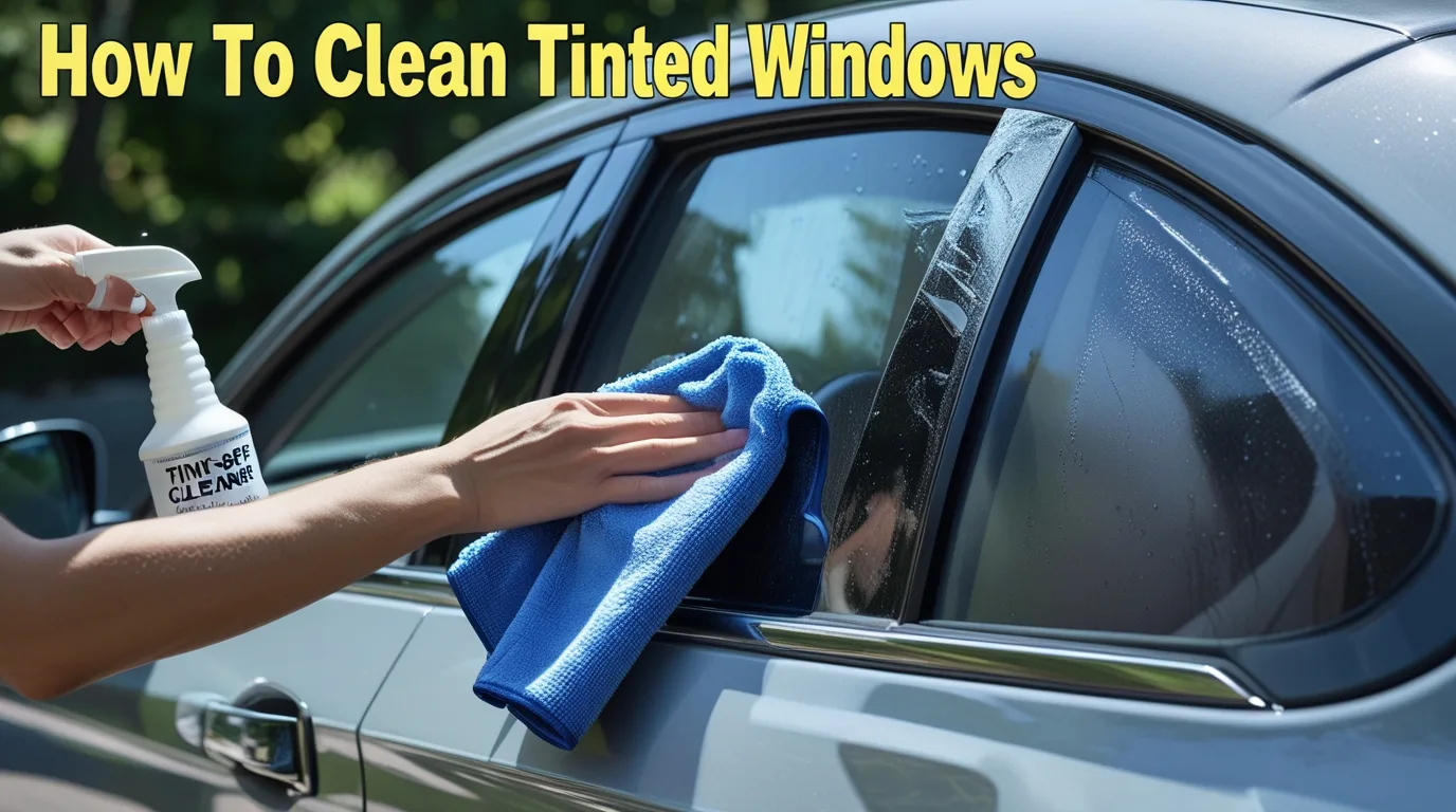 how to clean tinted windows
